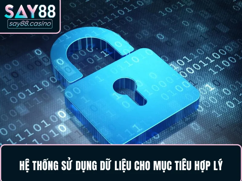 Chính Sách Bảo Mật SAY88 - Hệ thống sử dụng dữ liệu cho mục tiêu hợp lý