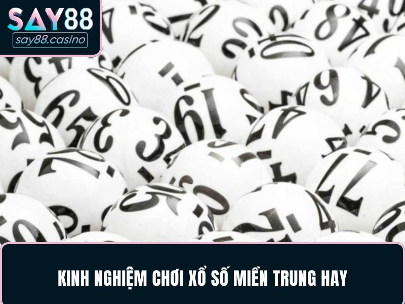 Kinh nghiệm chơi XSMT hay cho người chơi cá cược tại SAY88
